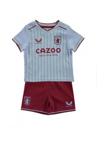 Aston Villa Babytruitje Uit tenue Kind 2022-23 Korte Mouw (+ Korte broeken)